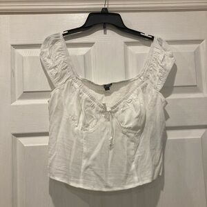 Wild Fable White Crop Top